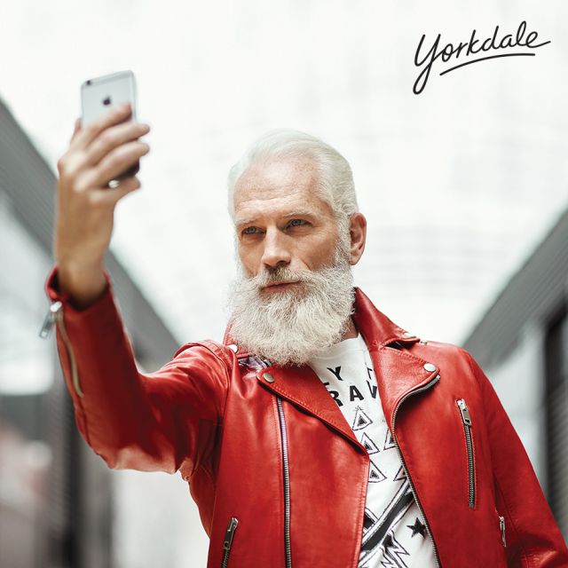 Diesel, moto jacket, John Varvatos, fashion santa, selfie
