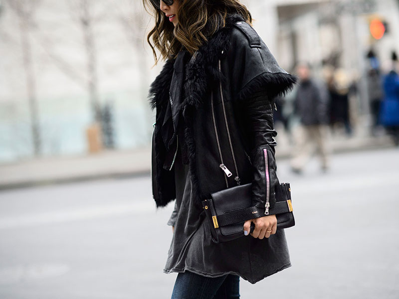 winter style, street style, leather, women fashion