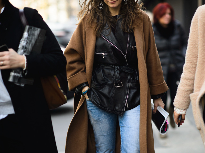 winter style, womens fashion, leather jacket